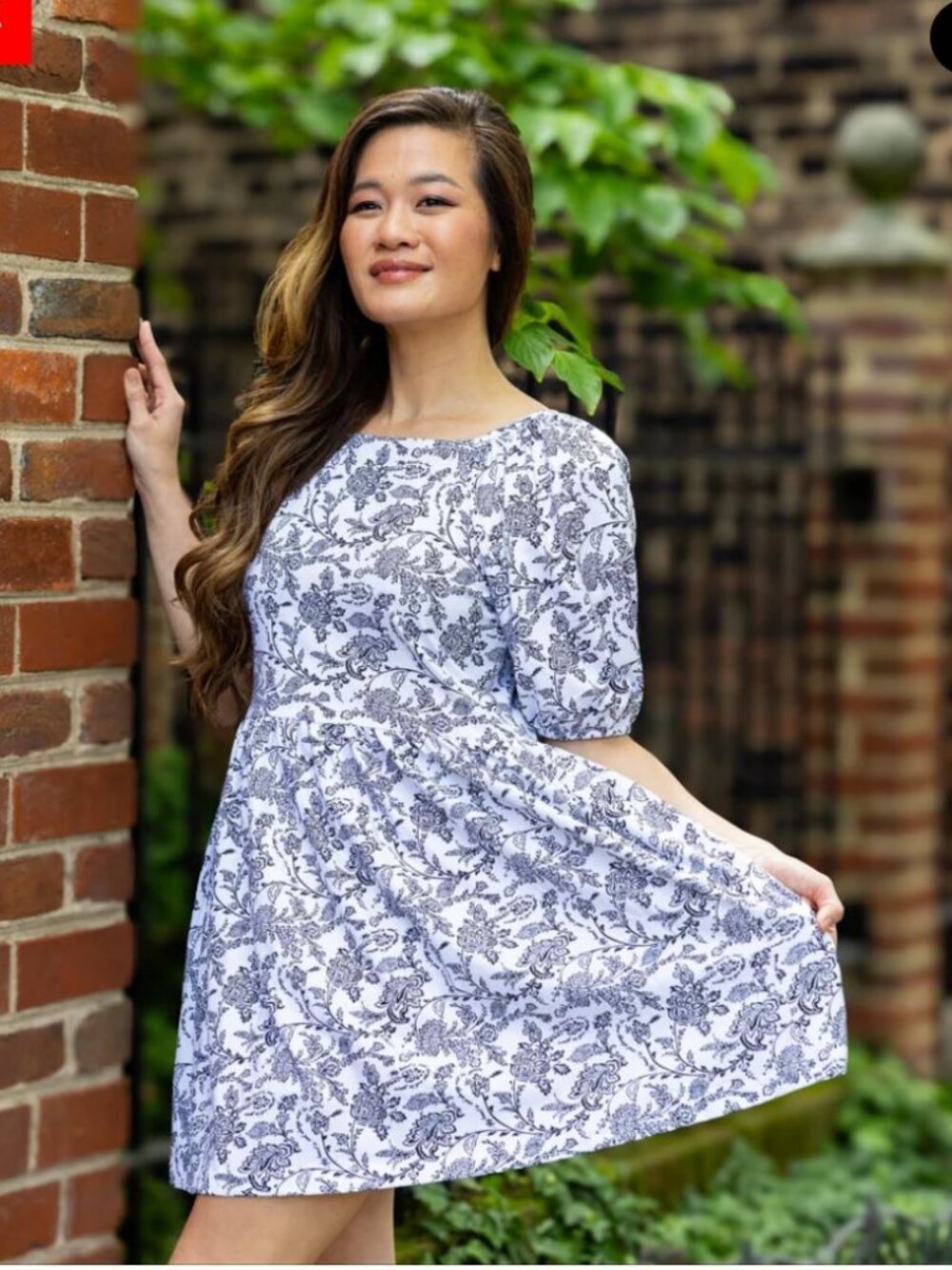 Svaha My Heart Square-Neck Dress Pockets Fit Flare Cotton Women's sz 3XL